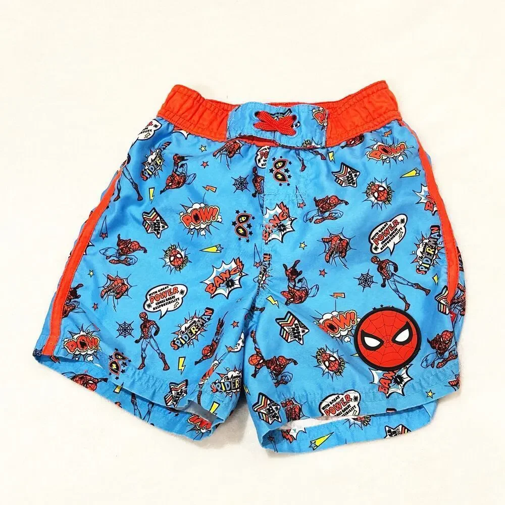 Disney Spider Man Swim Trunks sz 4